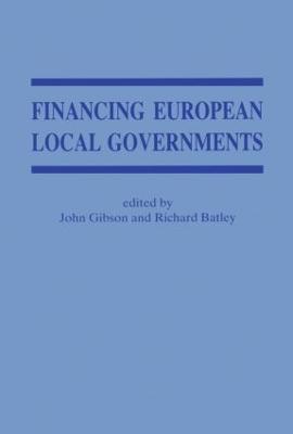 Financing European Local Government - cover