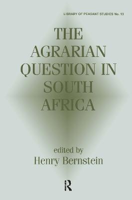 The Agrarian Question in South Africa - cover