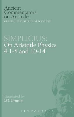 On Aristotle "Physics 4, 1-5 and 10-14" - of Cilicia Simplicius - cover