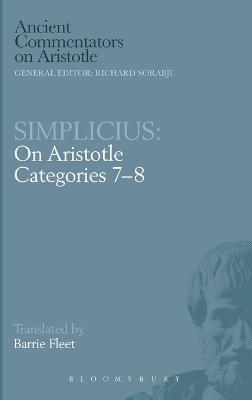 On Aristotle "Categories 7-8" - of Cilicia Simplicius - cover