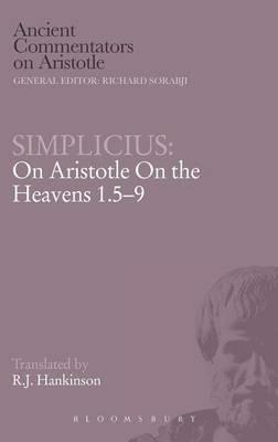 On Aristotle "On the Heavens 1.5-9" - of Cilicia Simplicius - cover
