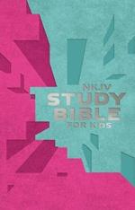 NKJV, Study Bible for Kids, Leatherflex, Pink/Teal: The Premier NKJV Study Bible for Kids
