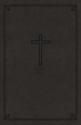 NKJV, Value Thinline Bible, Large Print, Charcoal Leathersoft, Red Letter, Comfort Print: Holy Bible, New King James Version - Thomas Nelson - cover