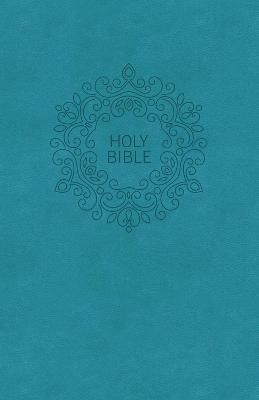 NKJV, Value Thinline Bible, Large Print, Turquoise Leathersoft, Red Letter, Comfort Print: Holy Bible, New King James Version - Thomas Nelson - cover