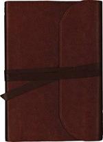 NKJV, Journal the Word Bible, Large Print, Premium Leather, Brown, Red Letter: Reflect on Your Favorite Verses