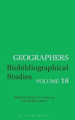 Geographers: Biobibliographical Studies - cover