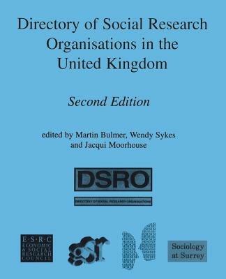 Directory of Social Research Organisations in the United Kingdom - cover