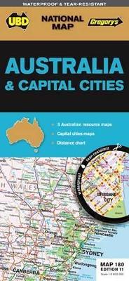 Australia & Cities Map 180 11th ed (waterproof) - UBD Gregory's - cover