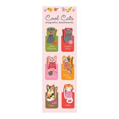 Cool Cats Magnetic Bookmarks - Galison - cover