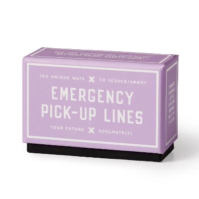 Emergency Pick-up Lines Card Set - Brass Brass Monkey - cover
