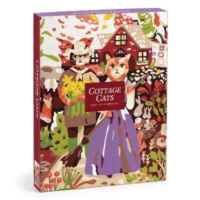 Cottage Cats 9 x 12" Paint by Number Kit - Galison - cover