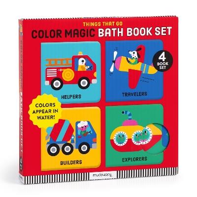 Things That Go Color Magic Bath Book Set - Mudpuppy - cover
