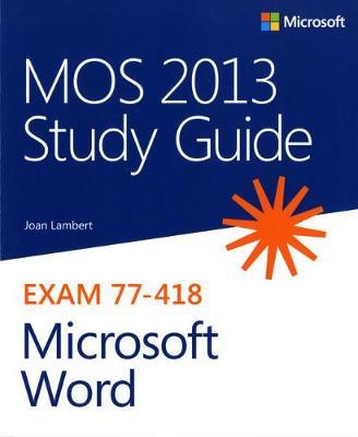 MOS 2013 Study Guide for Microsoft Word - Joan Lambert - cover