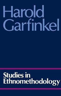 Studies in Ethnomethodology - Harold Garfinkel - cover