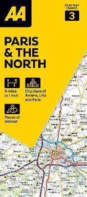 AA Road Map Paris & The North - cover