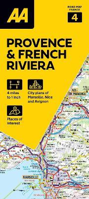 AA Road Map Provence & French Riviera - cover