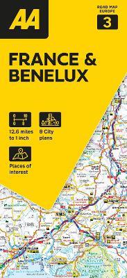 AA Road Map France & Benelux - cover