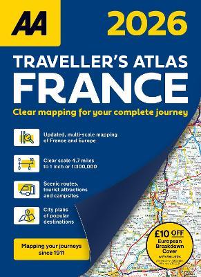 AA Traveller’s Atlas France 2026 - cover