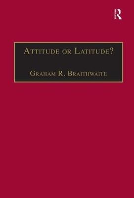 Attitude or Latitude?: Australian Aviation Safety - Graham R. Braithwaite - cover