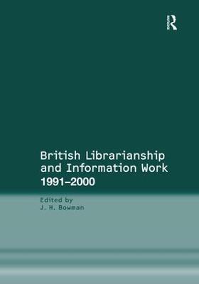 British Librarianship and Information Work 1991–2000 - cover