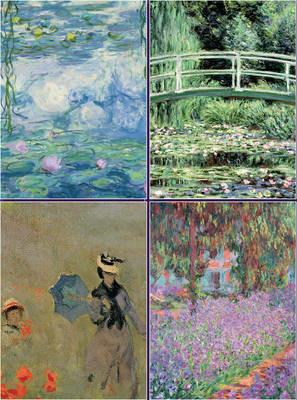 Set of Four Magnetic Notepads: Monet: A Collection of Handy Notepads with Easy Magnetic Fastening, Contained Within a Decorative Box - cover