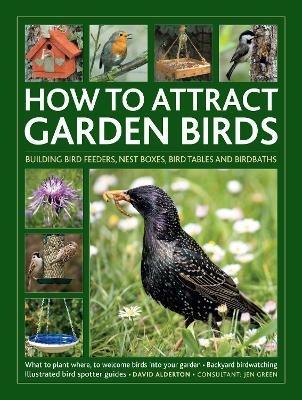 How to Attract Garden Birds: What to plant; Bird feeders, bird tables, birdbaths; Building nest boxes: Backyard birdwatching, with illustrated directories of common garden birds - David Alderton - cover