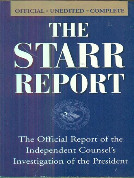 The starr report - copertina