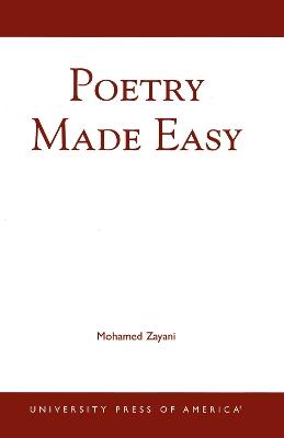 Poetry Made Easy - Mohamed Zayani - cover