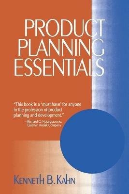 Product Planning Essentials - Kenneth B. Kahn - cover