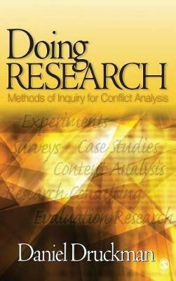 Doing Research: Methods of Inquiry for Conflict Analysis - Daniel Druckman - cover