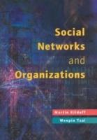 Social Networks and Organizations - Martin Kilduff,Wenpin Tsai - cover