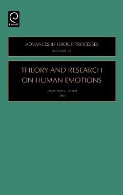 Theory and Research on Human Emotions - cover