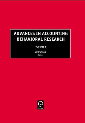 Advances in Accounting Behavioral Research - cover