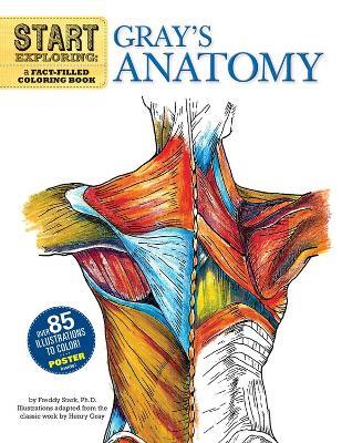 Start Exploring: Gray's Anatomy: A Fact-Filled Coloring Book - Freddy Stark - cover