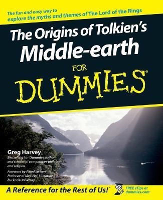 The Origins of Tolkien's Middle-earth For Dummies - Greg Harvey - cover