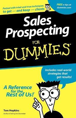 Sales Prospecting For Dummies - Tom Hopkins - cover