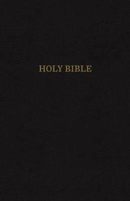 KJV Holy Bible: Thinline with Cross References, Black Bonded Leather, Red Letter, Comfort Print: King James Version - Thomas Nelson - cover