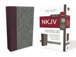 NKJV, Deluxe Reference Bible, Compact Large Print, Leathersoft, Purple, Red Letter, Comfort Print: Holy Bible, New King James Version