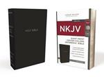 NKJV, Reference Bible, Center-Column Giant Print, Leather-Look, Black, Red Letter, Comfort Print: Holy Bible, New King James Version