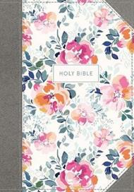 KJV, Journal the Word Bible, Cloth over Board, Pink Floral, Red Letter, Comfort Print: Reflect, Journal, or Create Art Next to Your Favorite Verses