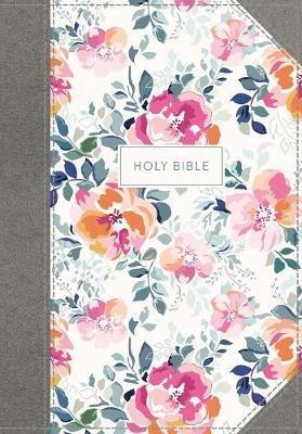 KJV, Journal the Word Bible, Cloth over Board, Pink Floral, Red Letter, Comfort Print: Reflect, Journal, or Create Art Next to Your Favorite Verses - Thomas Nelson - cover