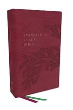 Evangelical Study Bible: Christ-centered. Faith-building. Mission-focused. (NKJV, Pink Leathersoft, Red Letter, Thumb Indexed, Large Comfort Print): Christ-centered. Faith-building. Mission-focused.