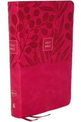 NKJV, End-of-Verse Reference Bible, Personal Size Large Print, Leathersoft, Pink, Thumb Indexed, Red Letter, Comfort Print: Holy Bible, New King James Version - Thomas Nelson - cover