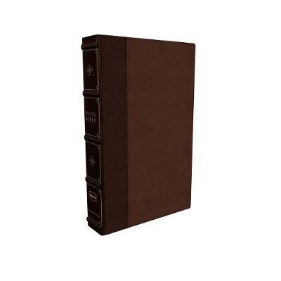 NKJV, Large Print Verse-by-Verse Reference Bible, Maclaren Series, Leathersoft, Brown, Comfort Print: Holy Bible, New King James Version - Thomas Nelson - cover