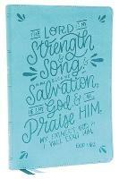 NKJV, Thinline Bible, Verse Art Cover Collection, Leathersoft, Teal, Red Letter, Thumb Indexed, Comfort Print: Holy Bible, New King James Version - Thomas Nelson - cover