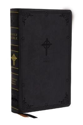 NABRE, New American Bible, Revised Edition, Catholic Bible, Large Print Edition, Leathersoft, Black, Thumb Indexed, Comfort Print: Holy Bible - Catholic Bible Press - cover