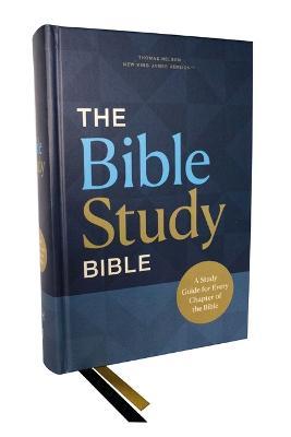 NKJV, The Bible Study Bible, Hardcover, Comfort Print: A Study Guide for Every Chapter of the Bible - Sam O'Neal - cover