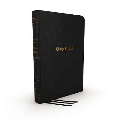 KJV, Thinline Bible, Large Print, Genuine Leather, Black, Red Letter, Comfort Print: Holy Bible, King James Version - Thomas Nelson - cover