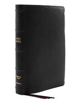 KJV, Thinline Bible, Large Print, Premium Goatskin Leather, Black, Premier Collection, Red Letter, Comfort Print: Holy Bible, King James Version
