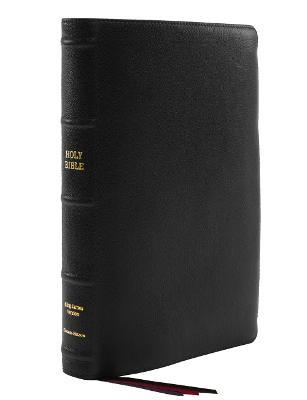 KJV Holy Bible: Large Print Thinline, Black Goatskin Leather, Premier Collection, Red Letter, Comfort Print (Thumb Indexed): King James Version - Thomas Nelson - cover